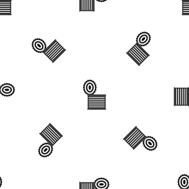 Tincan desen sorunsuz siyah