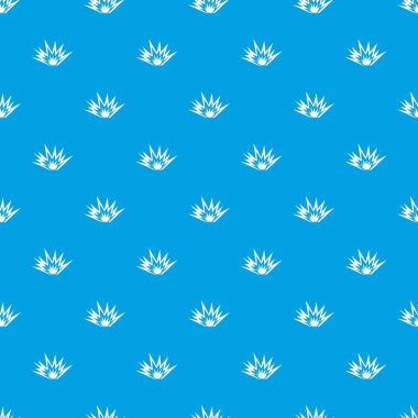 Nükleer patlama desen kesintisiz mavi