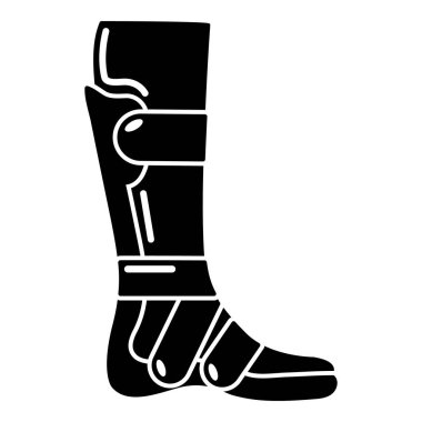 Bacak hizmetli simgesi, basit tarzı.