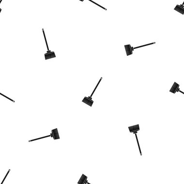 Süpürge desen sorunsuz siyah