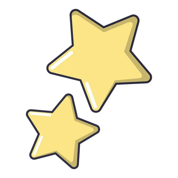 Icône des étoiles, style dessin animé — Image vectorielle