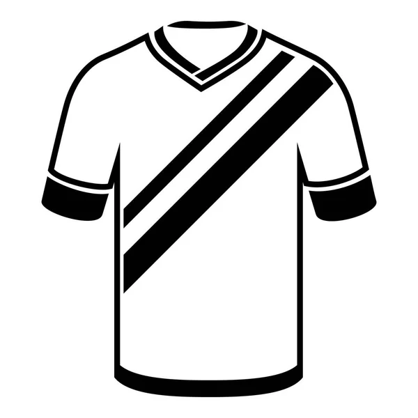 Shirt football icon, simple black style — Stock Vector