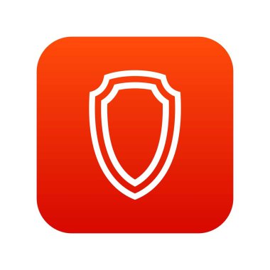 Ordu kalkan simgesi dijital kırmızı