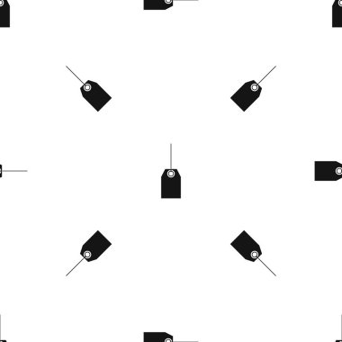 Boş siyah etiket desen sorunsuz siyah