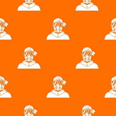 Koruyucu maske desen sorunsuz giyen Paintball oyuncu