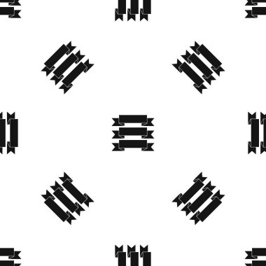 Üç şerit deseni sorunsuz siyah