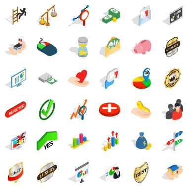 Simgeler kümesi, izometrik tarzı etiket