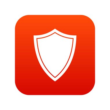 Kalkan için savaş simgesi dijital kırmızı