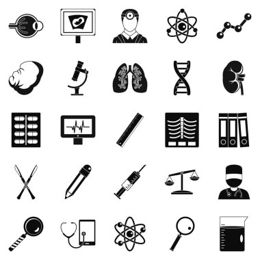 Değerlendirme Icons set, basit tarzı