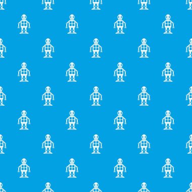 Yapay zeka kavramı desen kesintisiz mavi