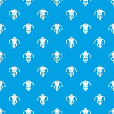 Makine robot desen kesintisiz mavi