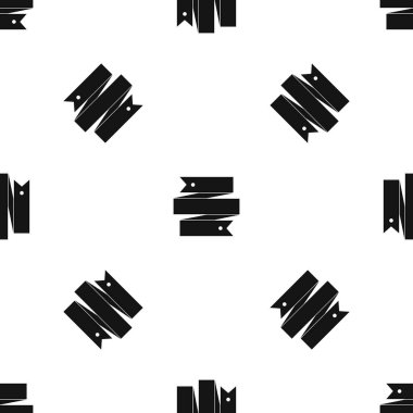 Şerit afiş desen sorunsuz siyah