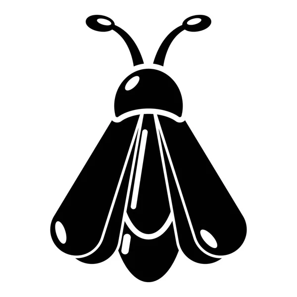 Schmetterlingsikone, schlichter schwarzer Stil — Stockvektor