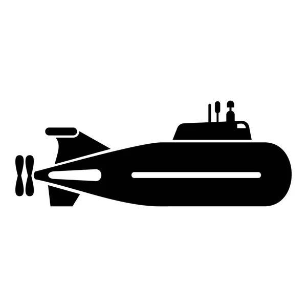 Icono submarino rápido, estilo simple . — Vector de stock