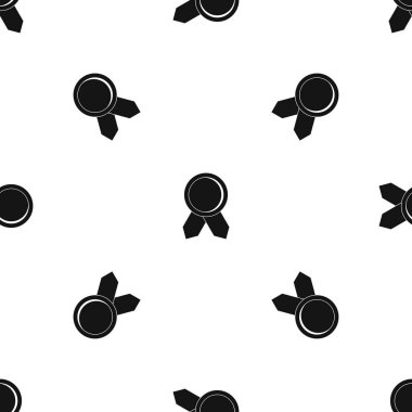 Daire rozet wih şeritler sorunsuz siyah desen