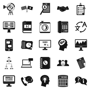 Polemik Icons set, basit tarzı