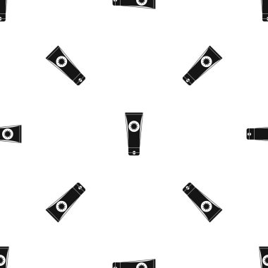 Güneş kremi desen sorunsuz siyah