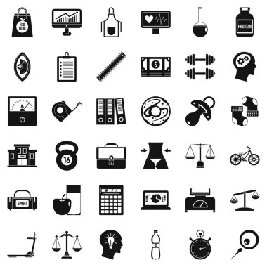 Terazi Icons set, basit tarzı