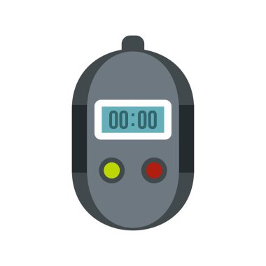 Kronometre simgesi, düz stil