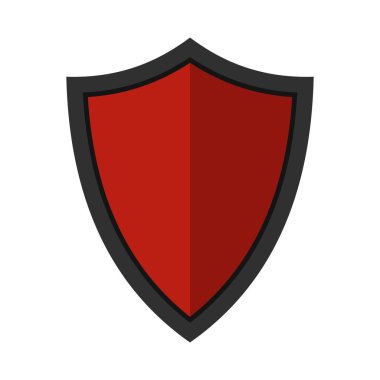 Kalkan savaş simgesi, düz stil için