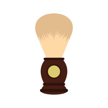 Ahşap tıraş fırça simgesini, düz stil