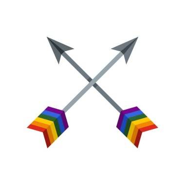 Oklar Lgbt simgesi, düz stil