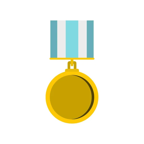 Medal for services icon, flat style — Stock Vector