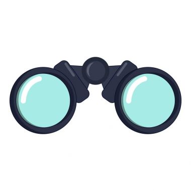 Dürbün simgesi, çizgi film biçimi