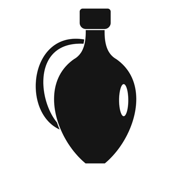 Clay kruik pictogram, eenvoudige stijl — Stockvector