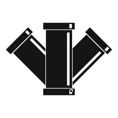 Kanalizasyon simgesi, basit tarzı