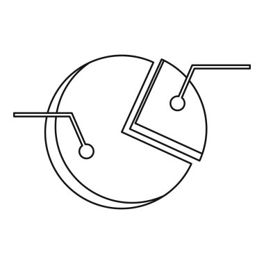 Pasta grafik grafik simgesini, anahat stili