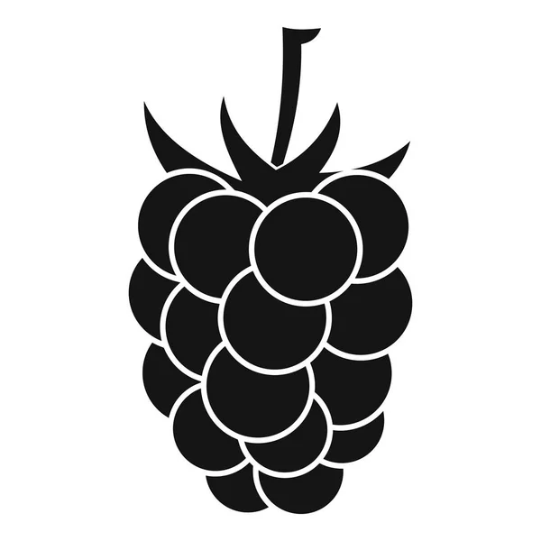 Ícone de frutas Blackberry, estilo simples — Vetor de Stock