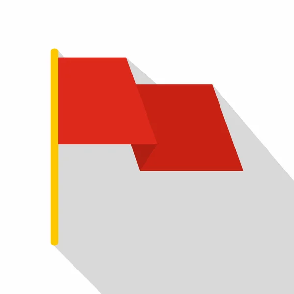 红旗图标，扁平风格 — 图库矢量图片
