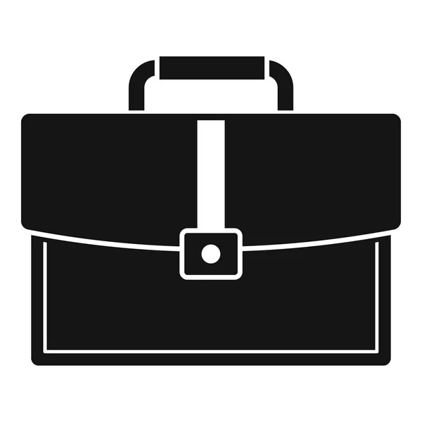 Üzleti táska ikonra, egyszerű stílus — Stock Vector