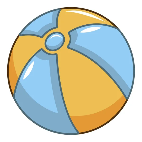 Иконка мяча, стиль мультфильма — стоковый вектор