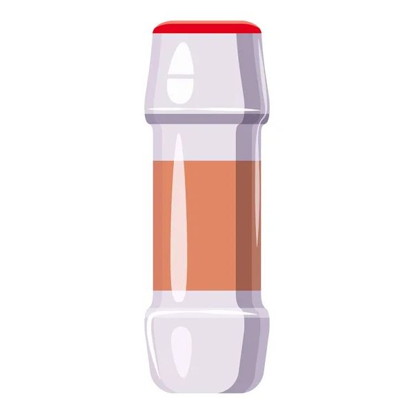 Witte plastic fles wasmiddel pictogram schoonmaken — Stockvector