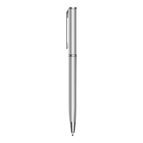 Metall penna mockup, realistisk stil — Stock vektor