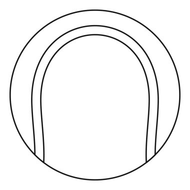 Tenis topu simgesi, dış hat biçimi