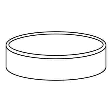 Pakı buz hokeyi simgesi, anahat stili oynamak için