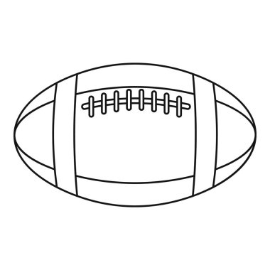 Futbol ve ragbi topu simgesini, anahat stili