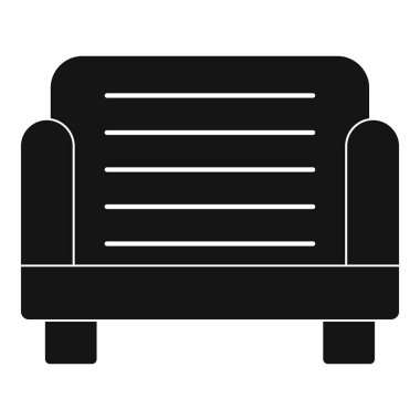 Koltuk simge, basit tarzı