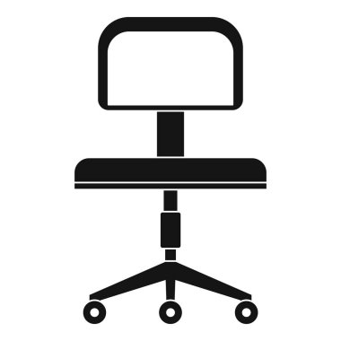 Bir sandalye çek tekerlek simgesi, basit tarzı ile Office