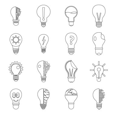 Lamba logo simgeleri sarı, anahat stilini ayarla