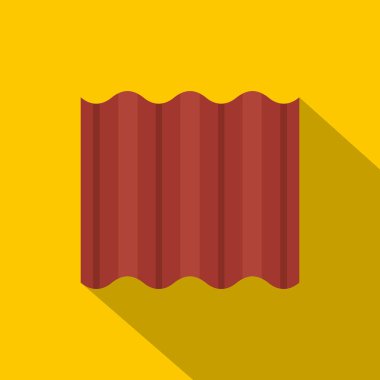 Renkli goffered sac çatı simgesi