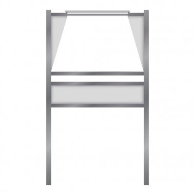 Katlanabilir reklam kurulu mockup, gerçekçi