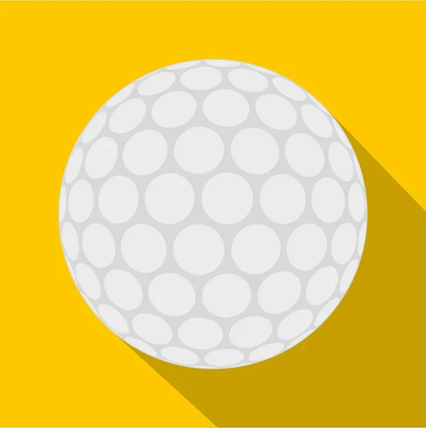Balle pour jouer icône de golf, style plat — Image vectorielle
