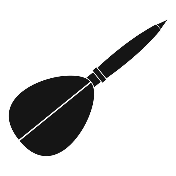 Pijl om te spelen dart pictogram, eenvoudige stijl — Stockvector