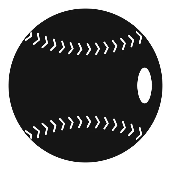 Icône balle de baseball, style simple — Image vectorielle