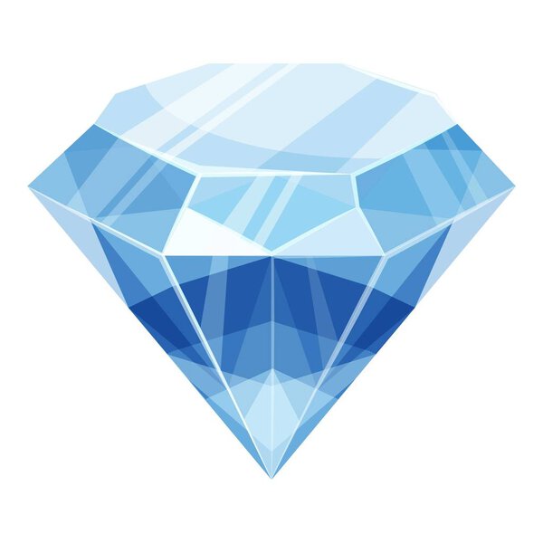 Diamond icon, cartoon style