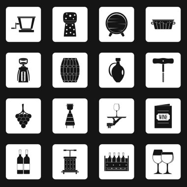 Simgeler kümesi kareler vektör şarap
